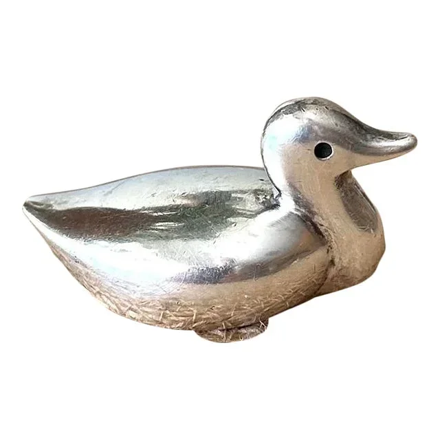 1970s Tiffany & Co Sterling Silver Duck Figure