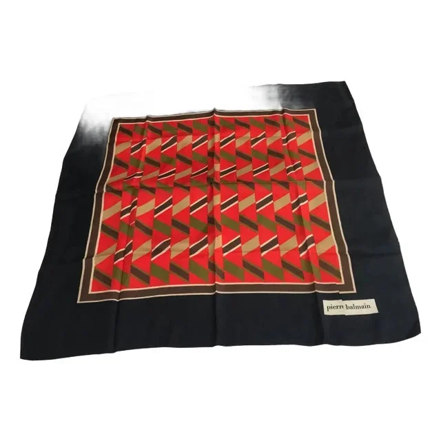 1970s Vintage Pierre Balmain Silk French Foulard