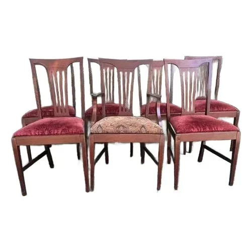 1980 Chippendale-Style Dining Chairs Attributed to Councill Craftsmen (6 Side Chairs + 1 Armchair)