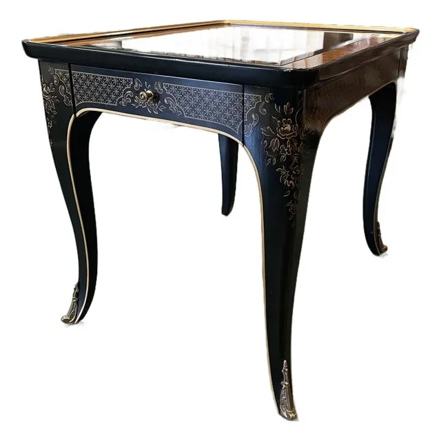 1980s Drexel Heritage Et Cetera Chinoiserie End Table, 1982
