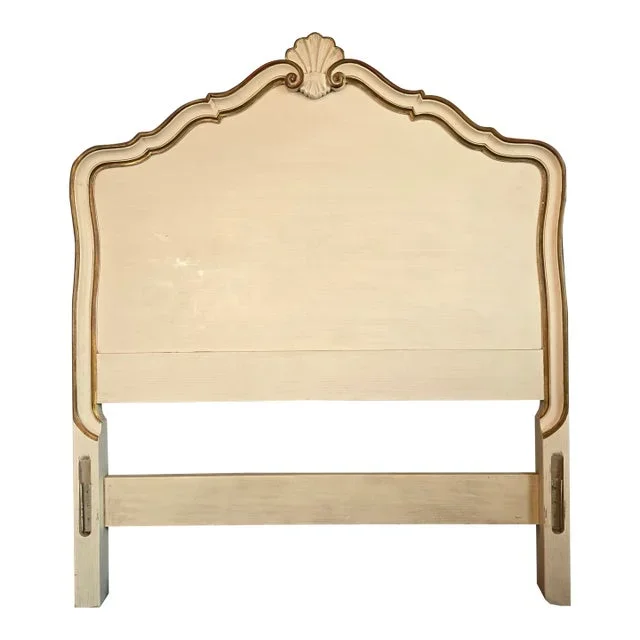 1980s French Provincial Twin Headboard and Frame