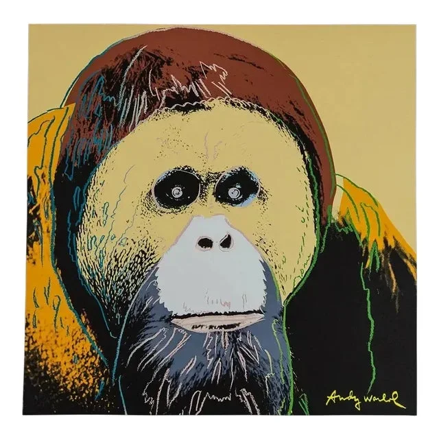 1986 Carnegie Museum of Art After Andy Warhol “Orangutan” Lithograph