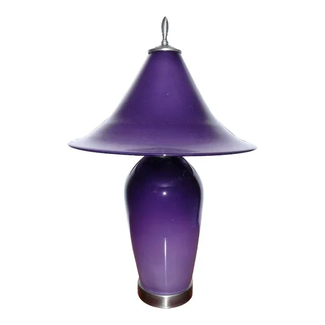 1990s Correia Art Glass Table Lamp