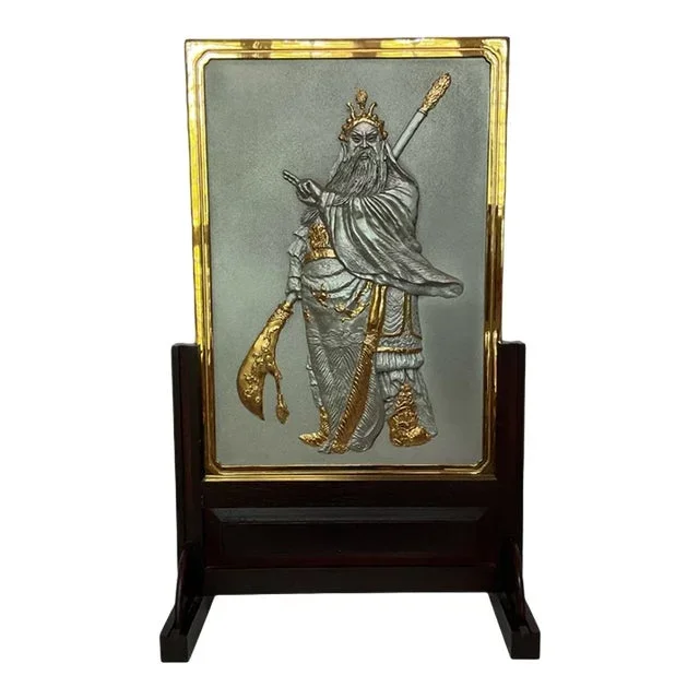 1990s Guan Gong Pewter and Gold Plaque – Royal Selangor