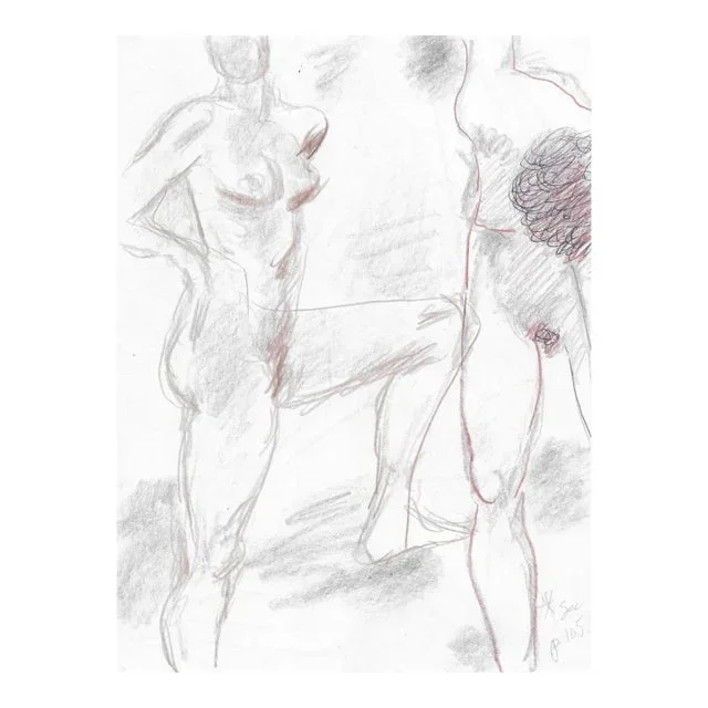 1990s James Bone Female Nude