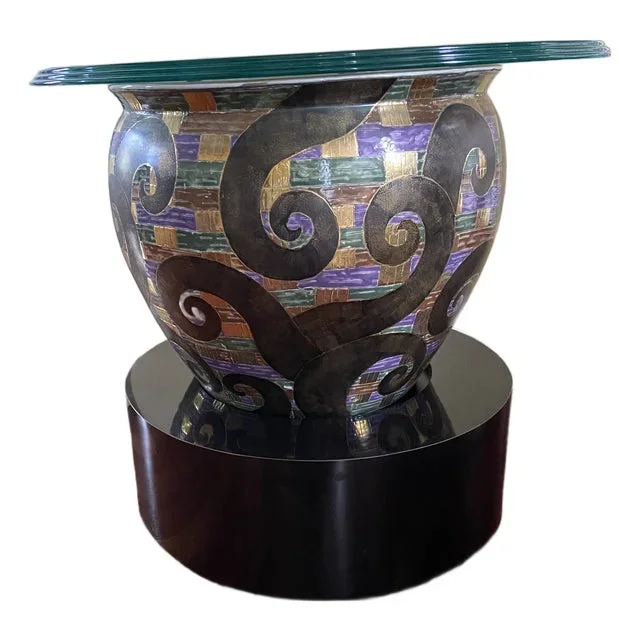 1990s Vintage Fish Bowl Table