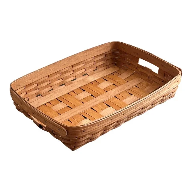 1992 Handcrafted Longaberger Maple Wood Serving Tray