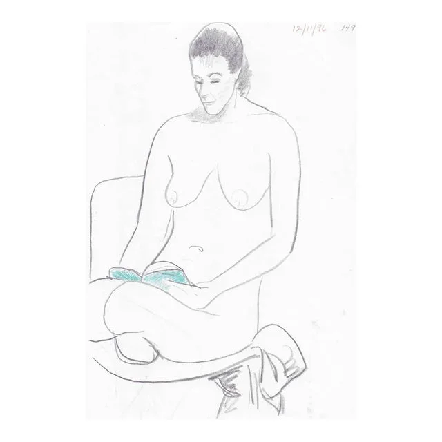 1996 James Bone Reading Female Nude