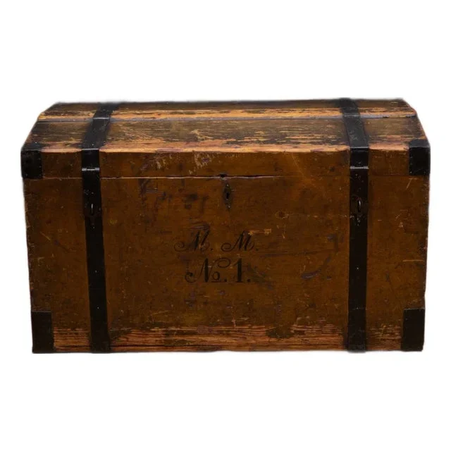 19th C. Immigrant’s Dome Travel Trunk c.1850-1890