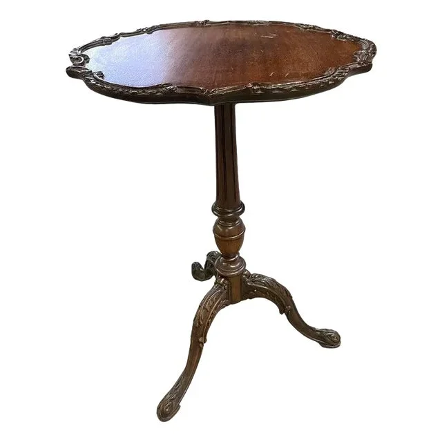 19th Century English Mahogany Pie Crust Table