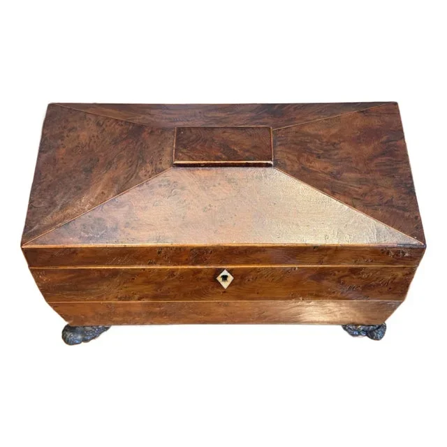 19th Century English Regency Tea Caddy