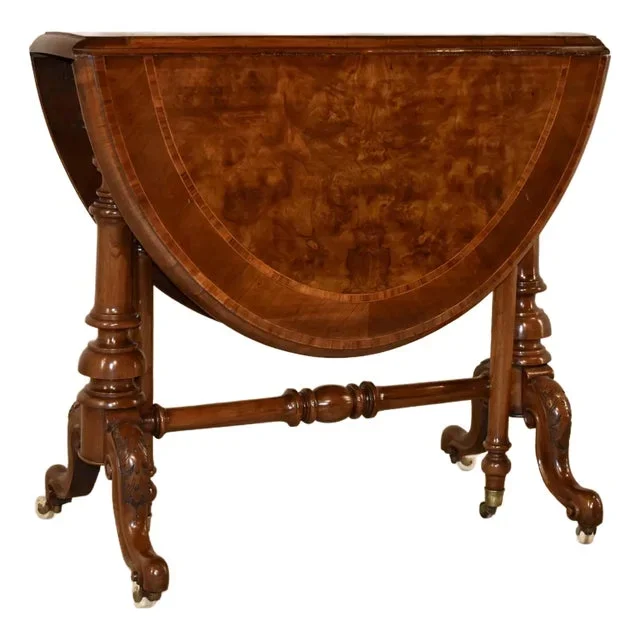 19th Century English Walnut Sutherland Table