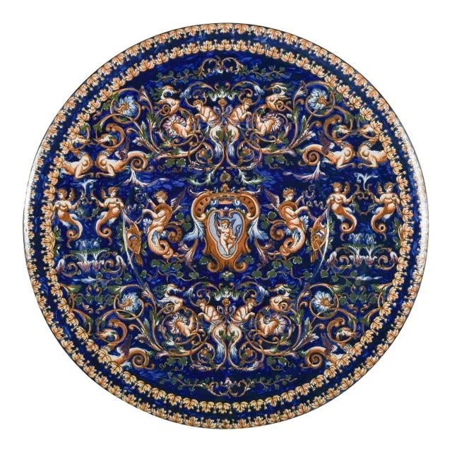 19th Century French Gien Faience Decorative Charger