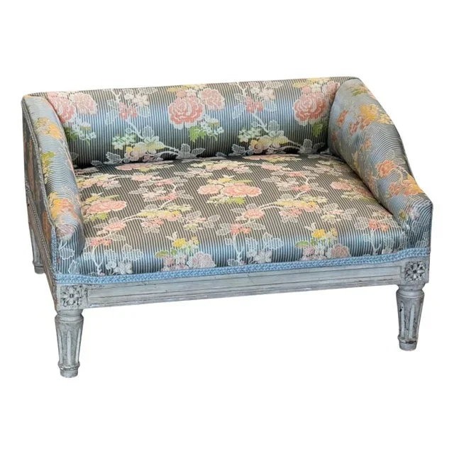 19th Century French Painted Foot Stool