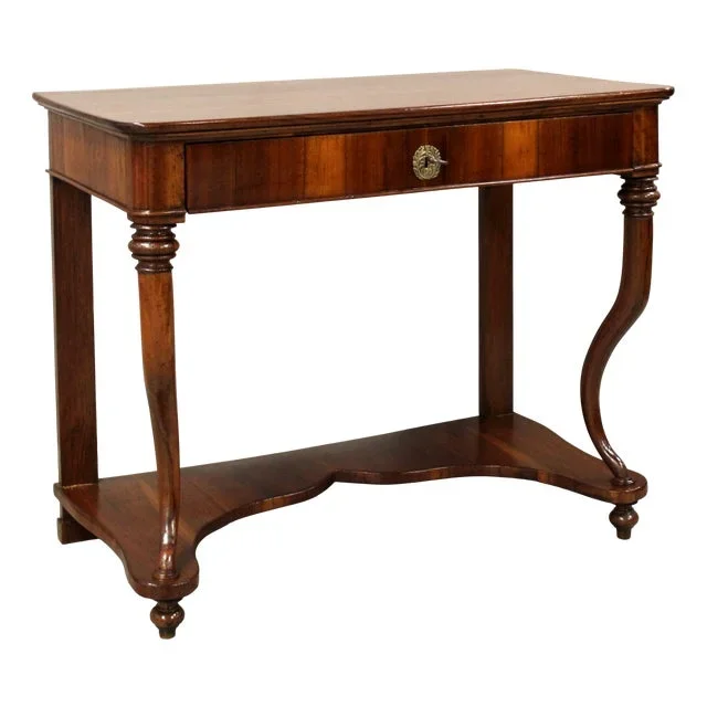 19th Century Italian Console Table in Walnut