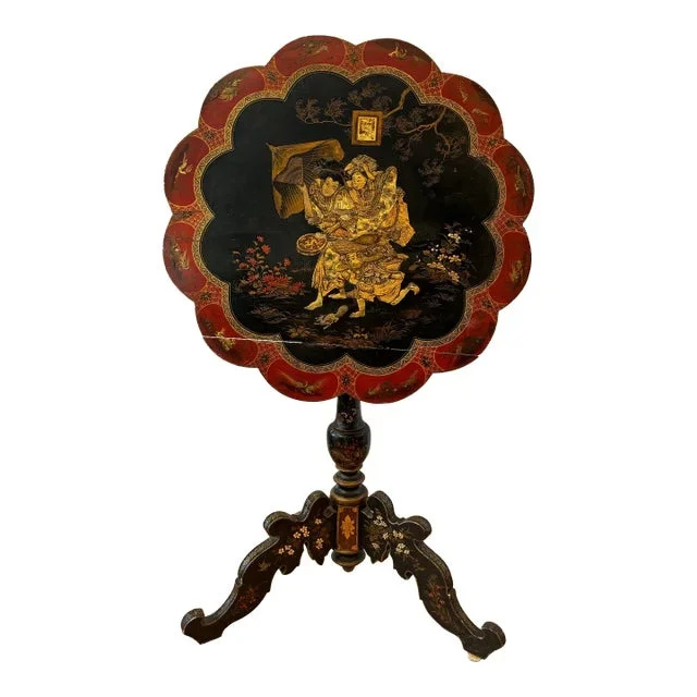 19th Century Japonisme Tilt Top Table