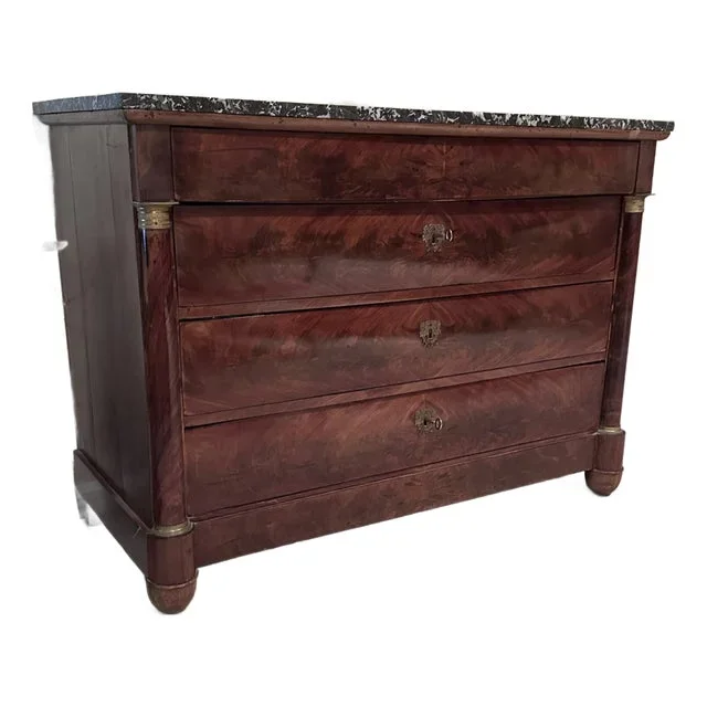 19th Century Marble Top Commode