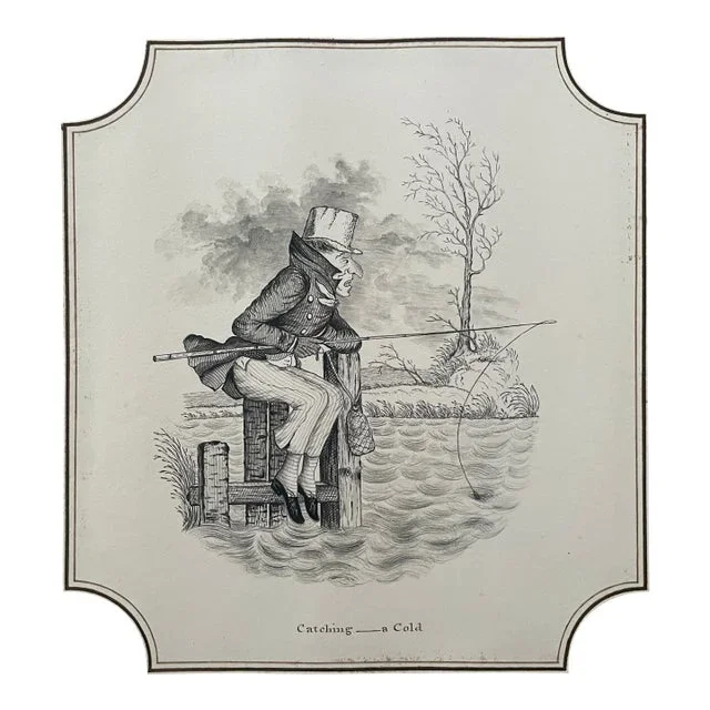 19th Century Sporting Art Satirical Cartoon