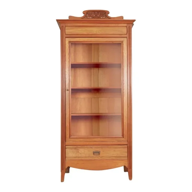 19th Century Victorian Glass Front Cabinet