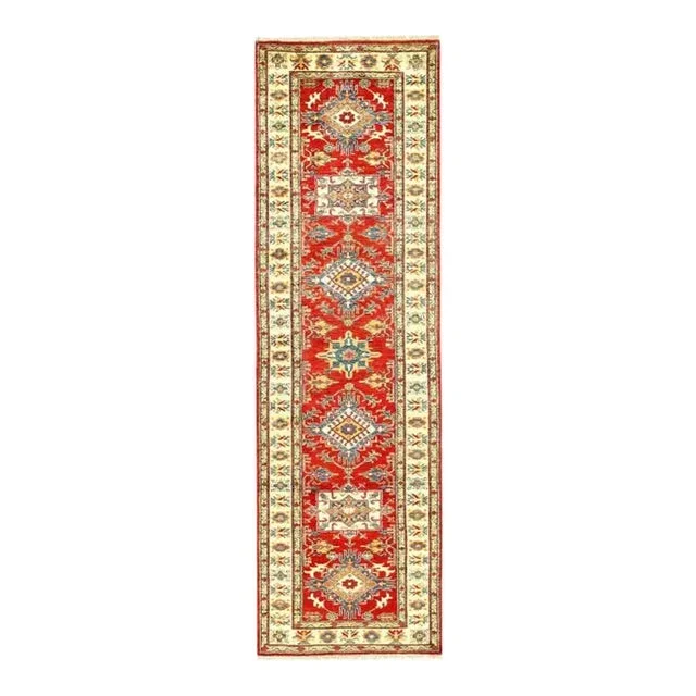 2020s Fine Hand Knotted Kazak Runner