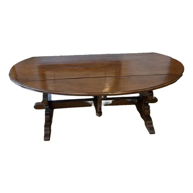 20th Century Italian Drop-Leaf Dining Table