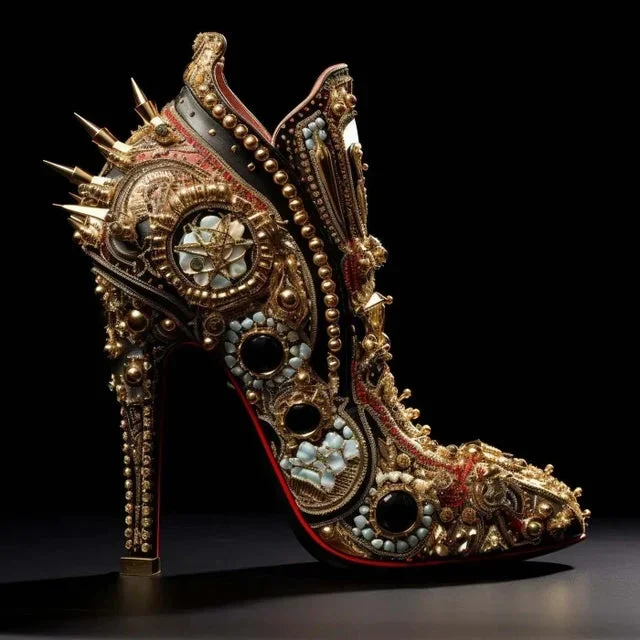 30′ X 30′ Luxury Fashion Photography ‘Shoe’ by Diane Grant Studio, Unframed