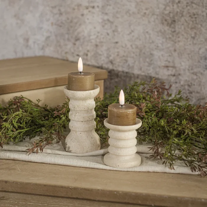 3D Flame Beige Tealight Candles