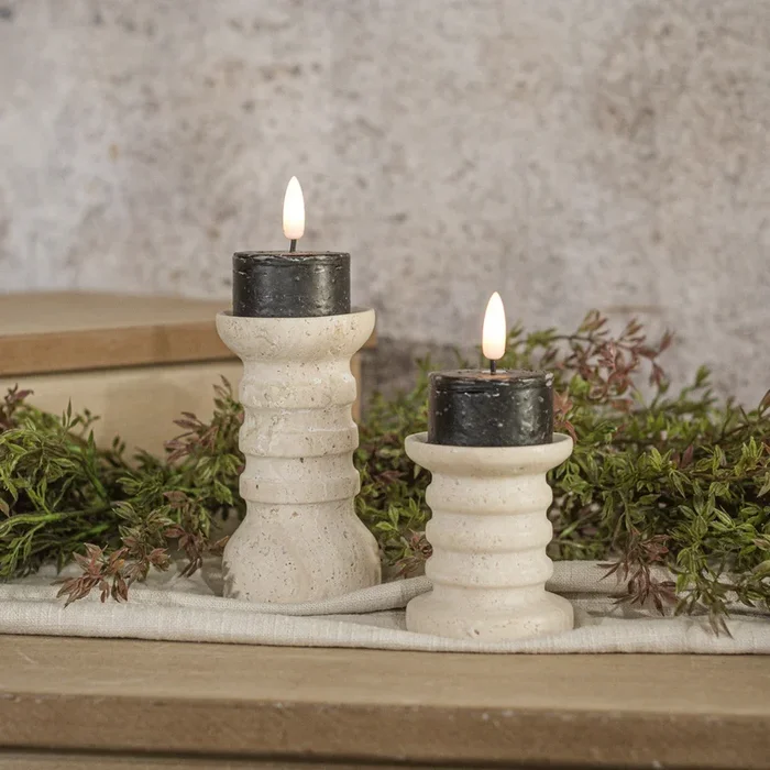 3D Flame Black Tealight Candles