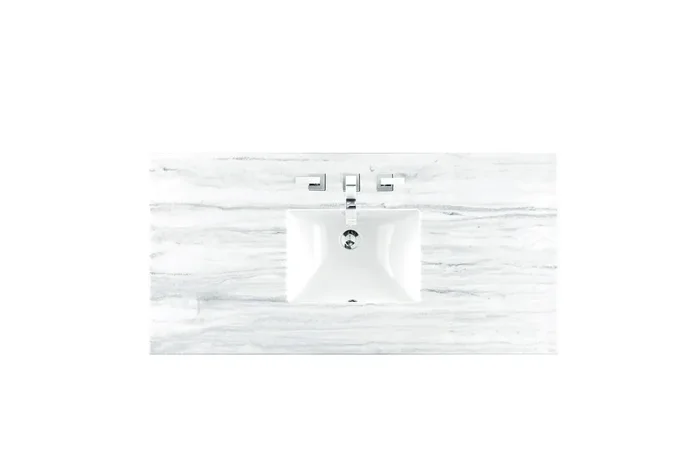 48″ Single Top, 3 Cm Arctic Fall Solid Surface W/ Sink