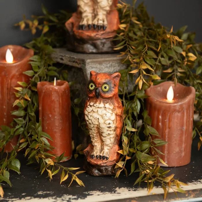 6″ Vintage Orange Owl