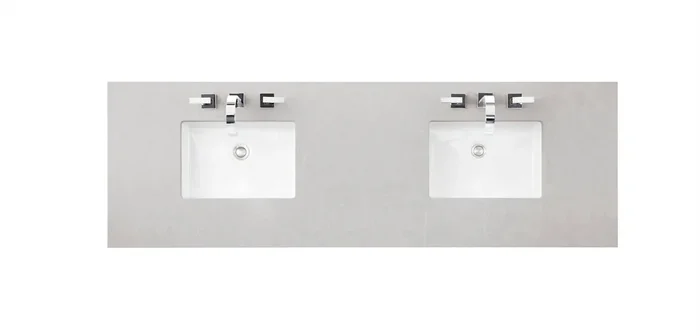 72″ Double Top, 3 Cm Eternal Serena Quartz W/ Sink