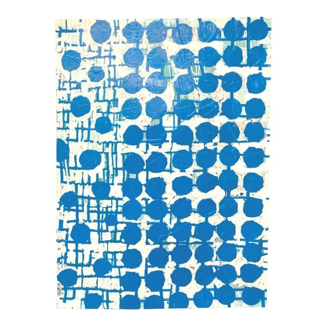 “Carousel Blue” – Mixed Media on Paper