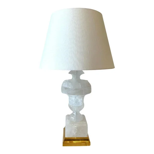 “Lucca” Solid Rock Crystal Lamp by Antonio’s Bella Casa