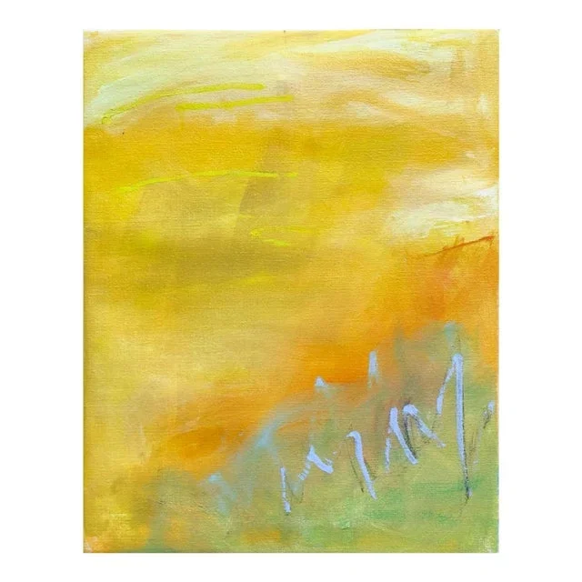 “Mountainside” by Trixie Pitts Abstract Expressionist Oil Painting