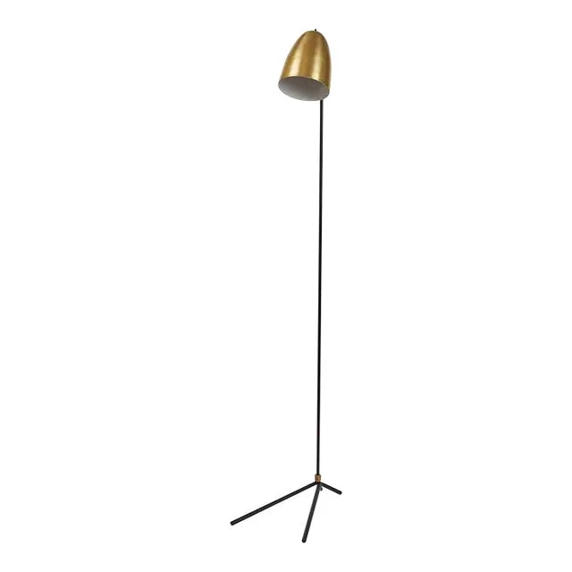 “Oro” Brass and Metal Floor Lamp