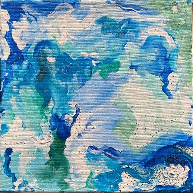 “Wishing I Was Here Ii” (Dreamscapes Series) Contemporary Abstract Acrylic Painting by Lee Ten Hoeve