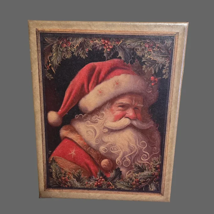 8X10 Portrait Santa Right Canvas Print