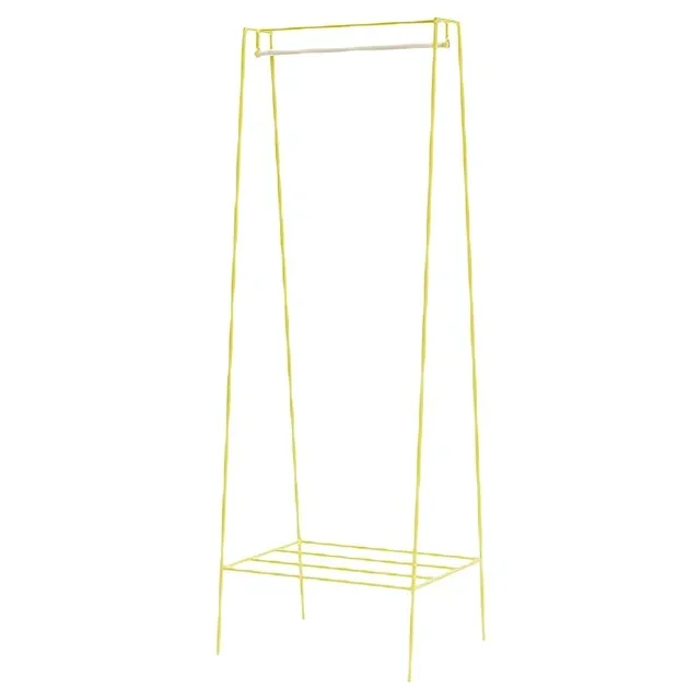 A Clothes Rail in Yellow with a Pine Pole by &New