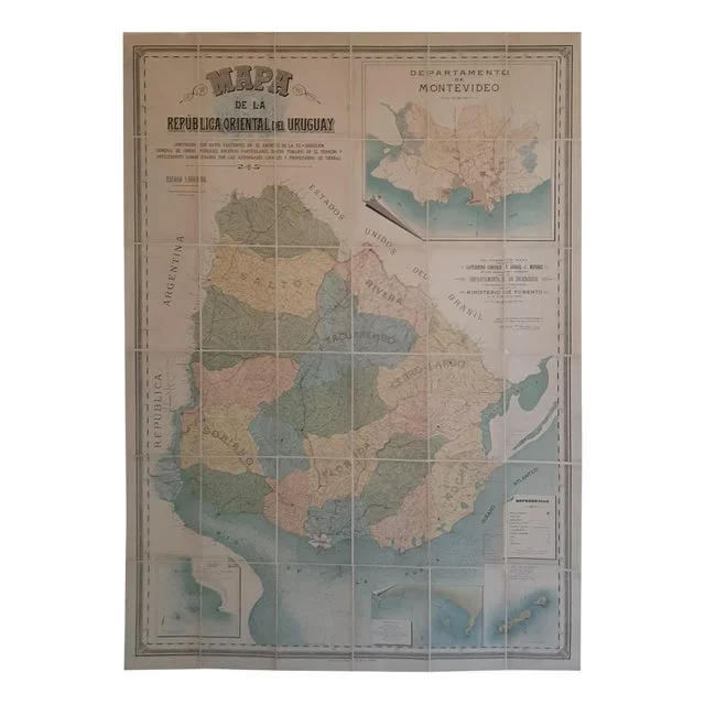 A Comprehensive and Authoritative Map of Uruguay, 1903