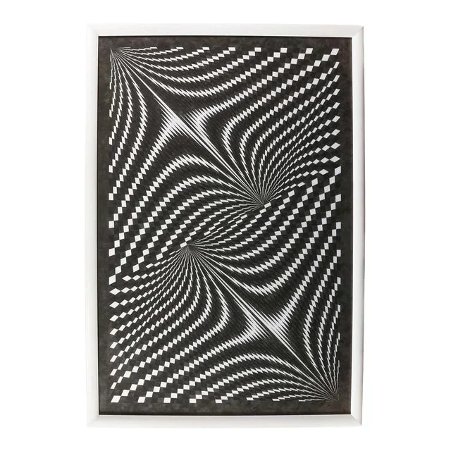 A Geometric Collage by Hungarian Artist Laszlo Molnar