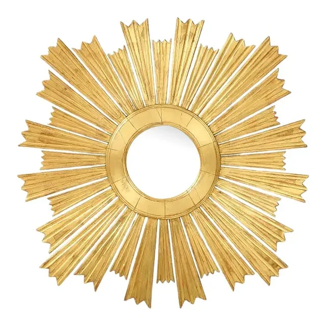 A Large Giltwood Sunburst Mirror