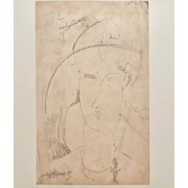 A. Modigliani, Ritratto / Portrait, Lithograph