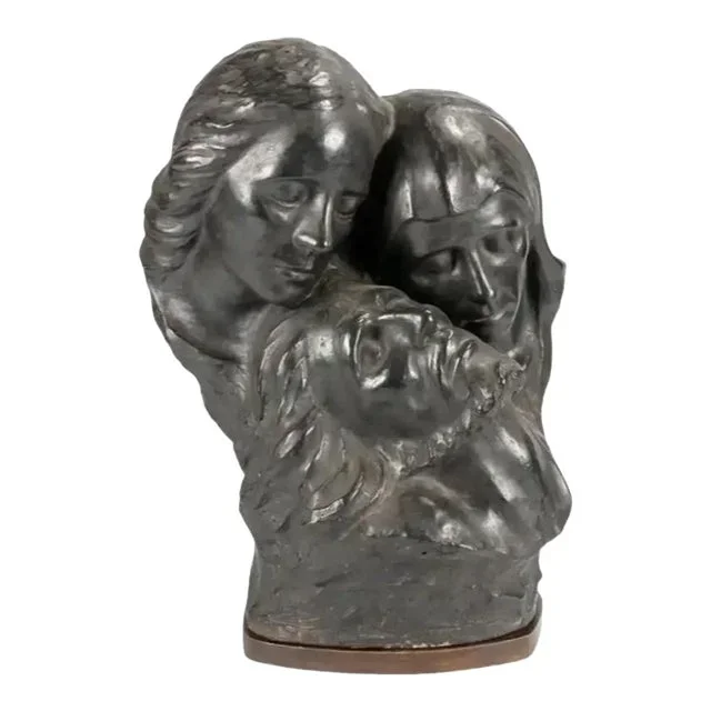 A Monumental Bust Sculpture of the the Holy Family, Child Jesus Christ