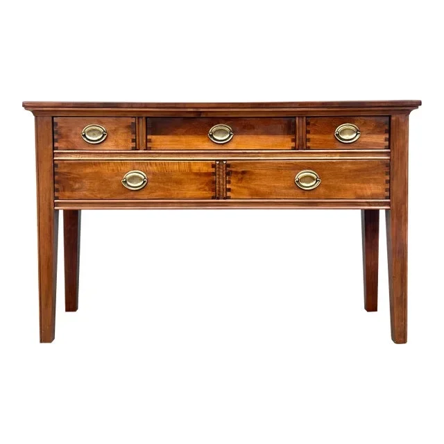Aa Laun Maple 5 Drawer Sofa Console Table