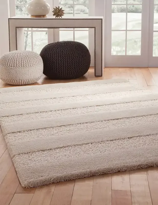 Abacasa Elements 2604 Machine Woven Transitional Abacasa Elements Lilou Ivory Area Rug – 8 X 10 Rectangle Area Rug