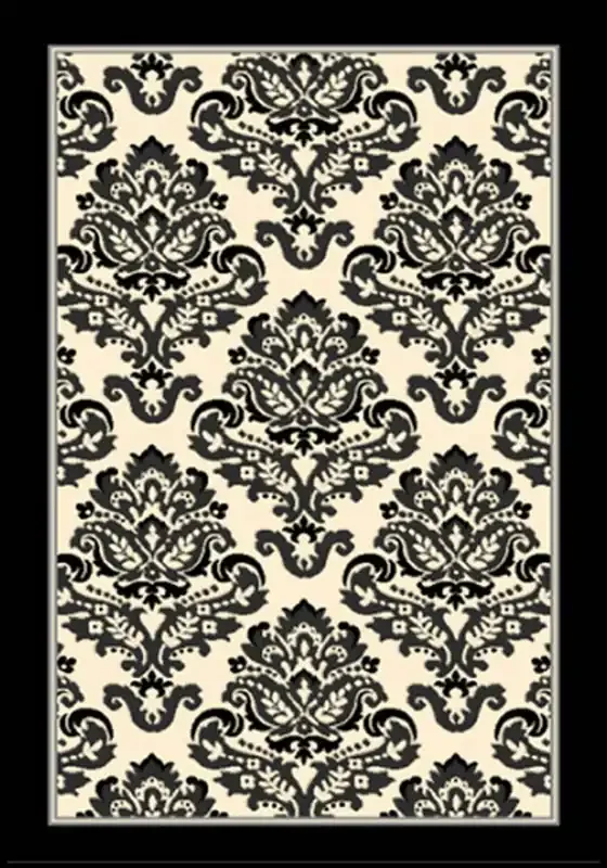 Abacasa Terra 9372 Machine Woven Black, Grey, Ivory Area Rugs