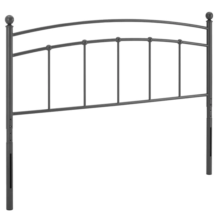Abigail Twin Metal Headboard in Gray