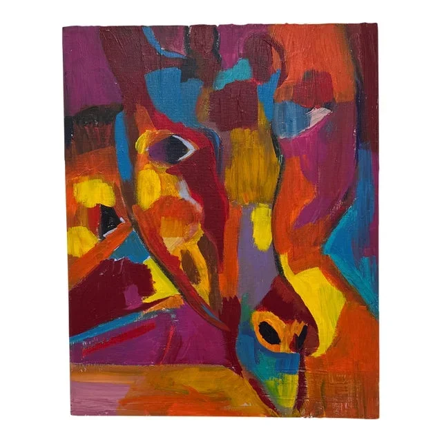 Abstract Artwork Entitled Face, Artist Unknown