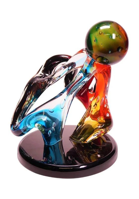 Abstract Knot – Murano Sculpture Submerged Colored