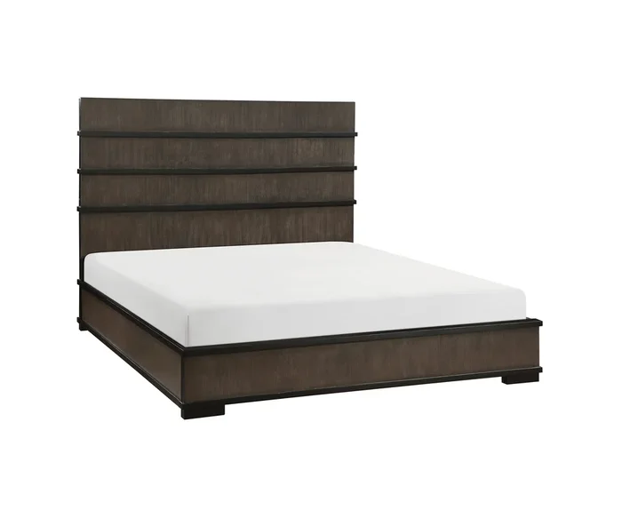 Acworth Brownish Gray Queen Panel Bed